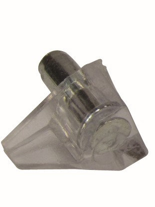 Robustline Shelf Support Plastic (k-259) With Metal Stud Premium Hardware for Door Cabinet Window Furniture and Interior Use